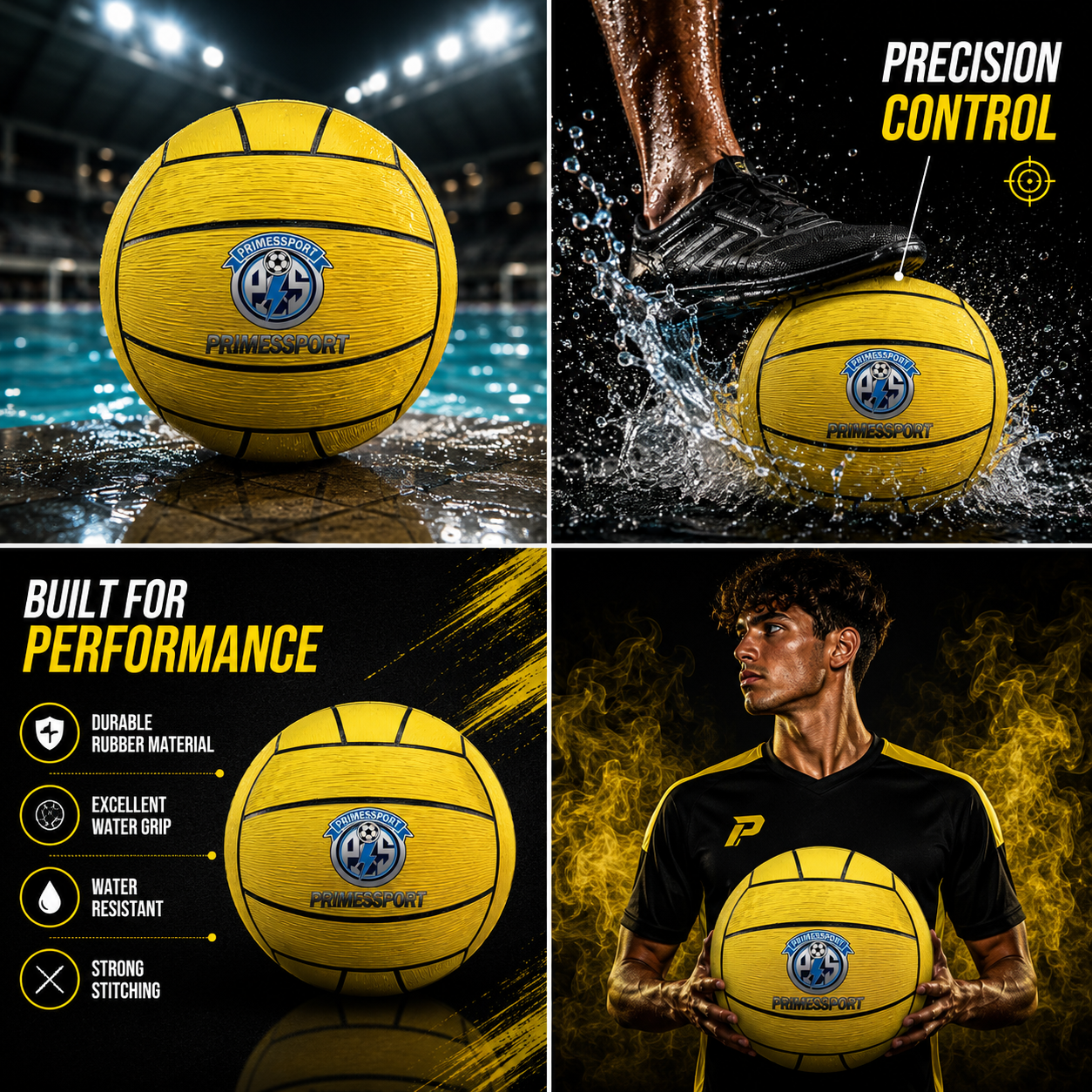 RUBBERIZED WATER POLO BALL Article # SS-RB-01